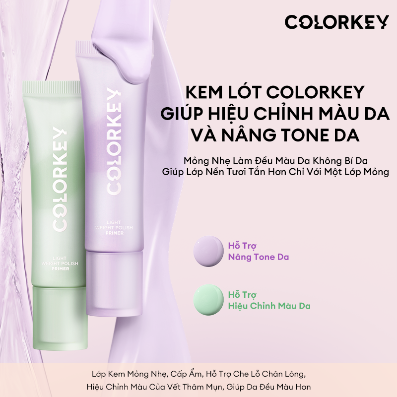 Mô tả Kem lót trang điểm COLORKEY 30g làm sáng da - 1