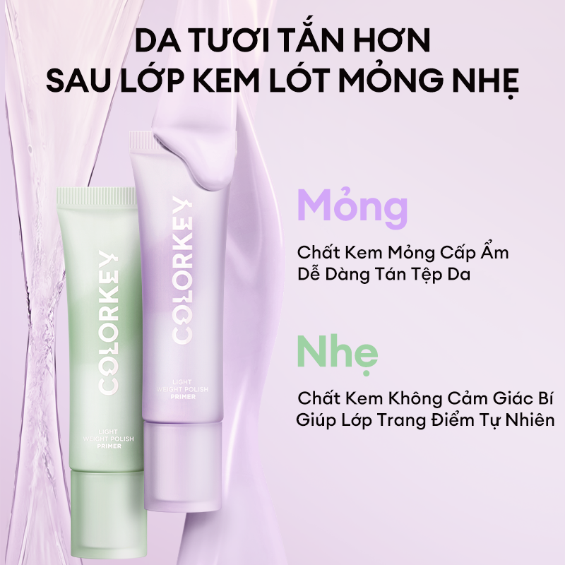 Mô tả Kem lót trang điểm COLORKEY 30g làm sáng da - 4