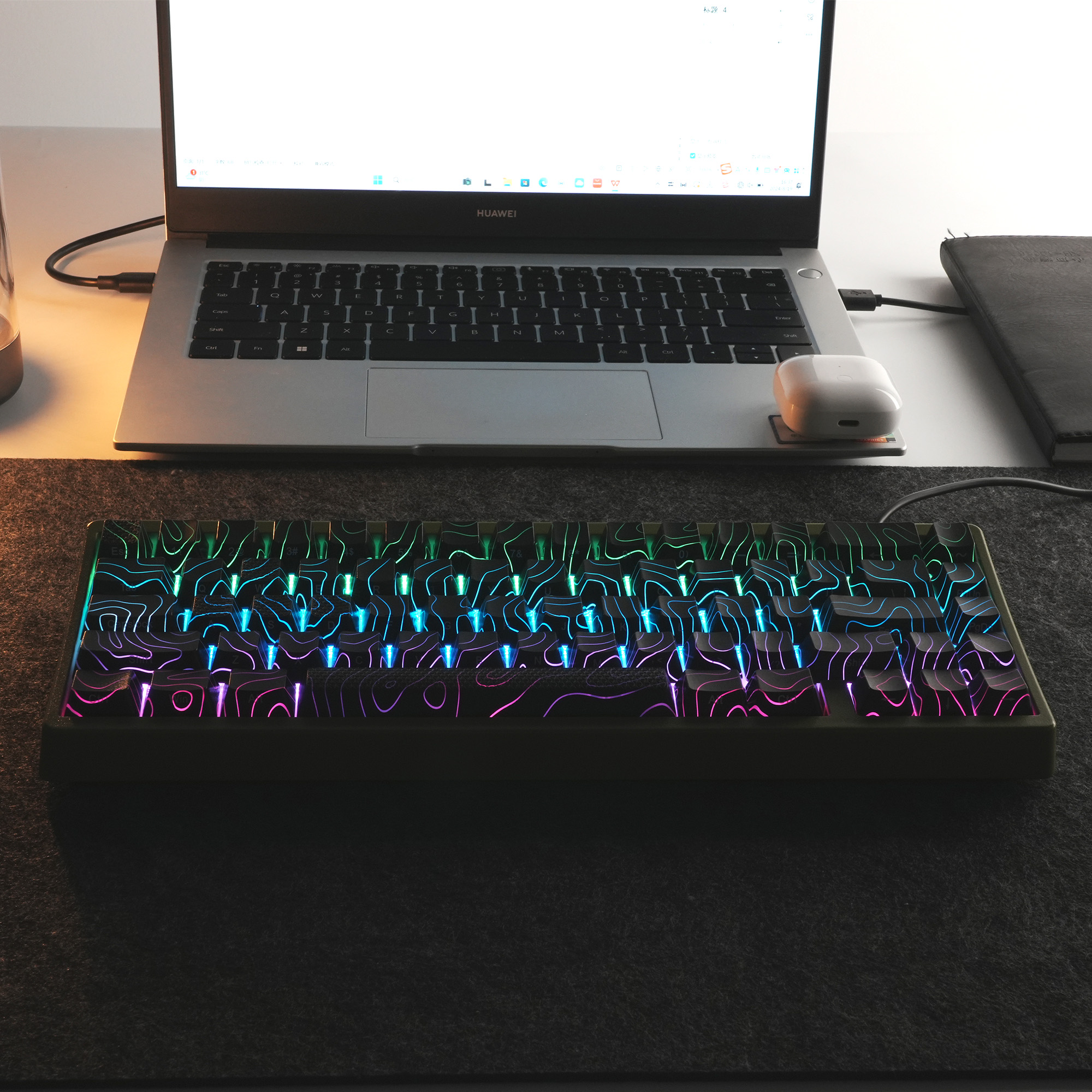 XVX Topographic Phiên bản mới Keycaps Shine Through OEM Profile IMD ...