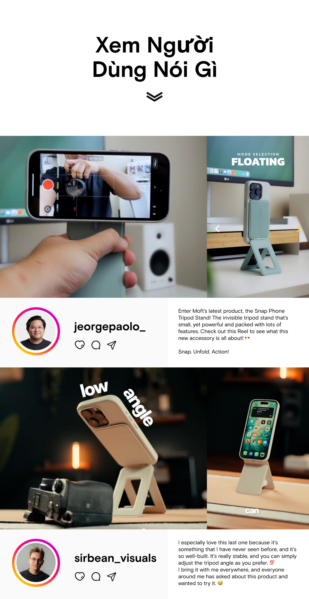 MOFT Phone Tripod Stand Snap Invisible - Hình ảnh 10