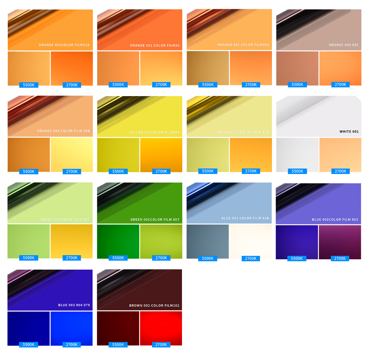 Mô tả Tấm lọc màu SELENS chuyên nghiệp gel hỗ trợ chụp ảnh dành cho studio kích thước 16x20in/ 40x50cm - 3