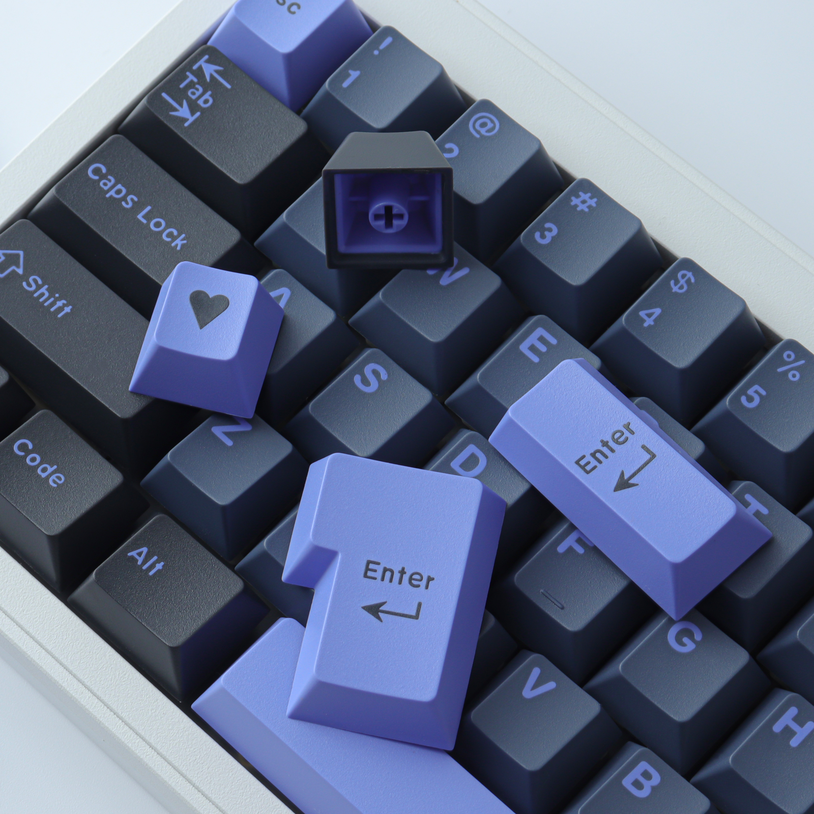 GMK Night Shadow Keycaps 173 ABS Key Double Shot Cherry Profile Keycaps ...