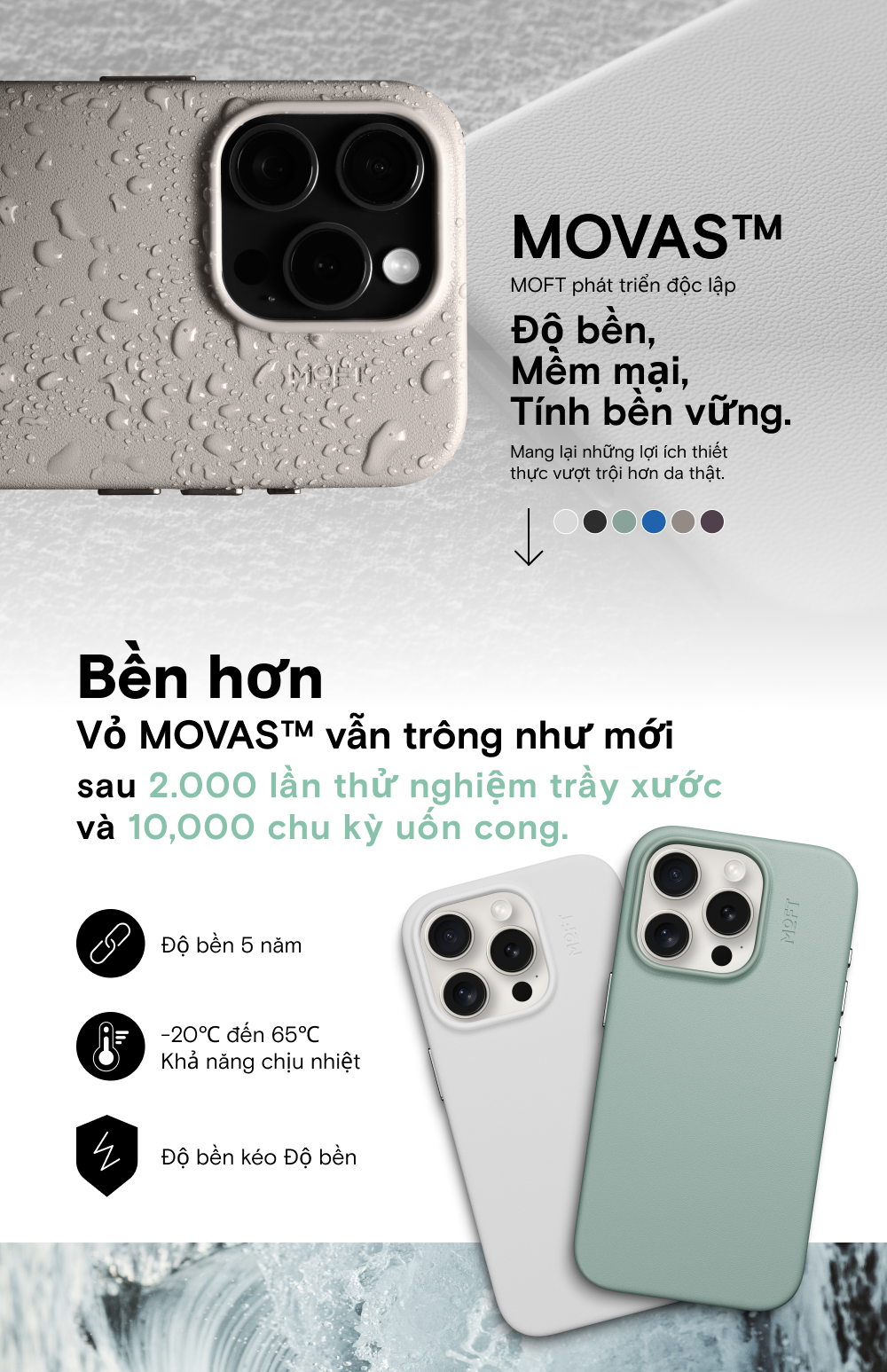 Mô tả MOFT Snap Phone Case MOVAS™Ốp điện thoại MOFT có thể tương thích với mọi phong cách - 2