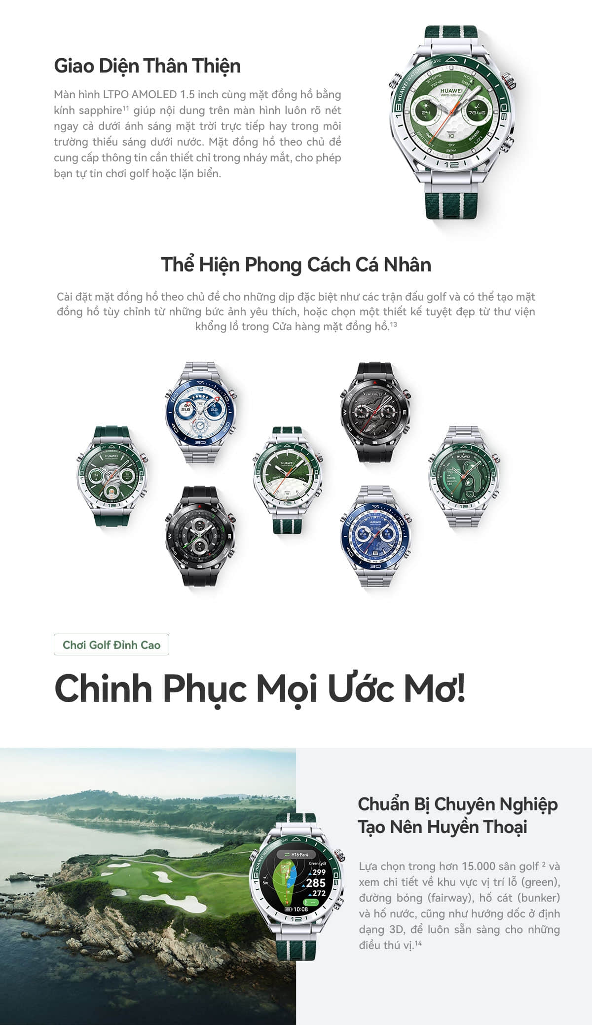 Mô tả Đồng Hồ Thông Minh HUAWEI WATCH Ultimate Vật Liệu Kim Loại Lỏng | Tập Luyện Chuyên Nghiệp - 5