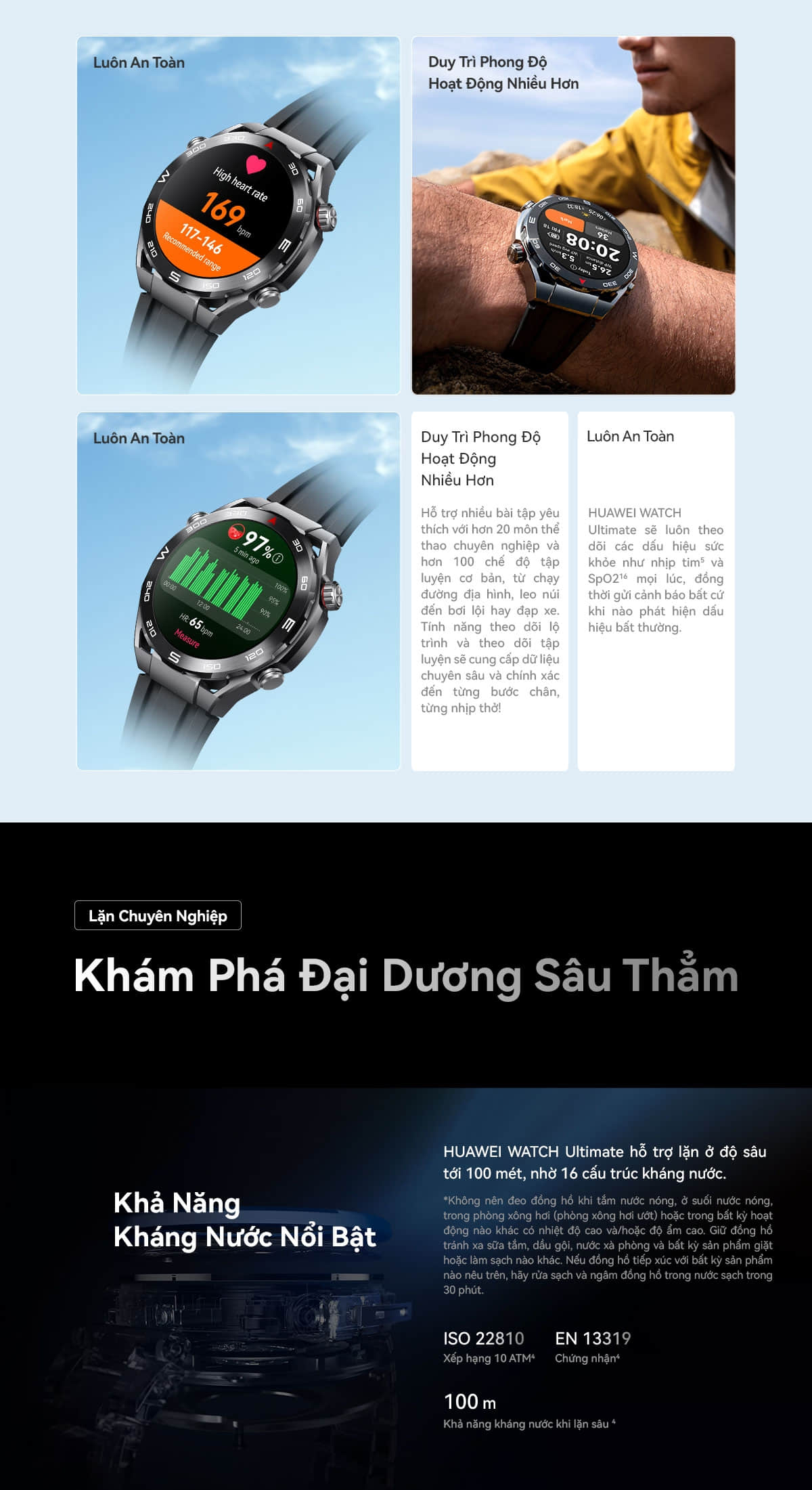 Mô tả Đồng Hồ Thông Minh HUAWEI WATCH Ultimate Vật Liệu Kim Loại Lỏng | Tập Luyện Chuyên Nghiệp - 8