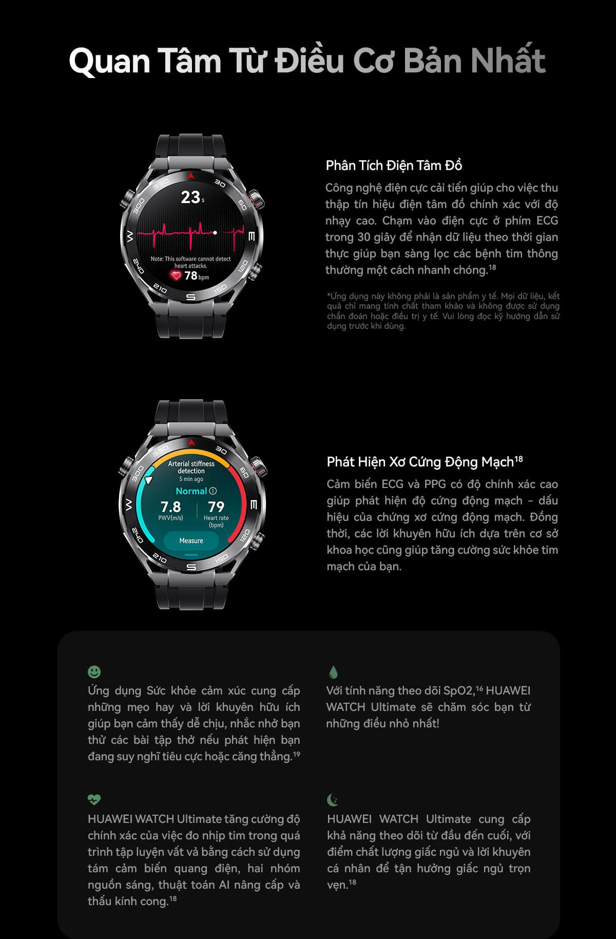Mô tả Đồng Hồ Thông Minh HUAWEI WATCH Ultimate Vật Liệu Kim Loại Lỏng | Tập Luyện Chuyên Nghiệp - 10