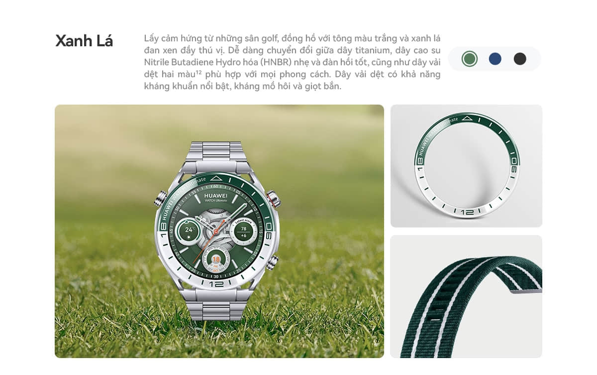 Mô tả Đồng Hồ Thông Minh HUAWEI WATCH Ultimate Vật Liệu Kim Loại Lỏng | Tập Luyện Chuyên Nghiệp - 2