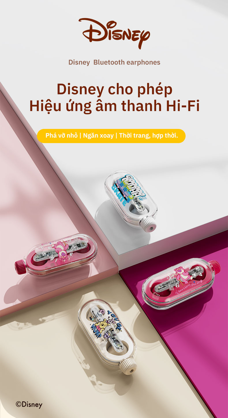 Disney Dn Tws Tai Nghe Bluetooth Kh Ng D Y Stereo Hifi Micr