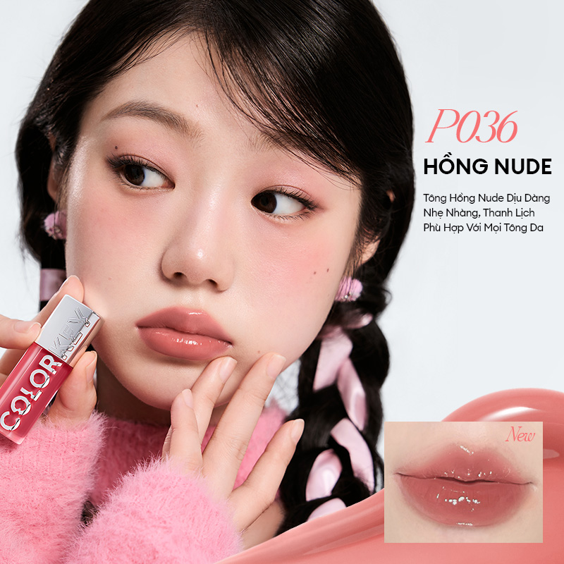 Mô tả COLORKEY Dưỡng Môi Có Màu Phục Hồi Môi Khô Watery Lip Serum 2.0, 3ml - 1