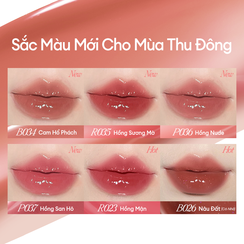 Mô tả COLORKEY Dưỡng Môi Có Màu Phục Hồi Môi Khô Watery Lip Serum 2.0, 3ml - 4