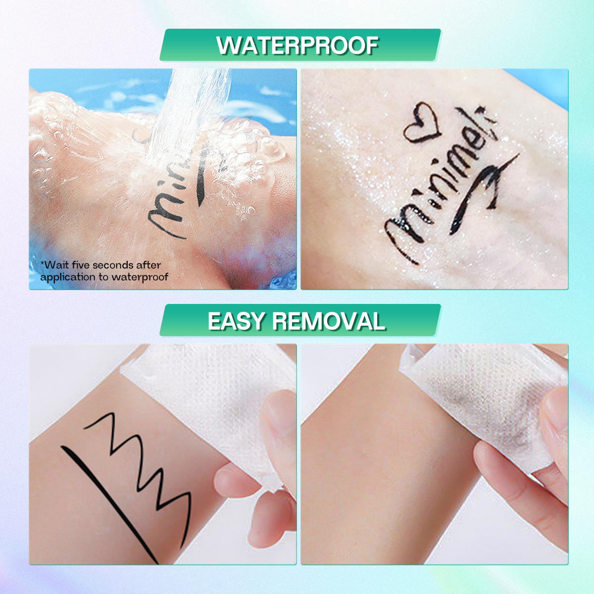 Mô tả Bút kẻ mắt chống nước MINIMELI Sắc tố lâu trôi Trang điểm mắt tự nhiên - 3