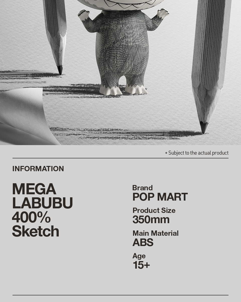 POP MART MEGA LABUBU 400% Sketch | Shopee Việt Nam POP MART MEGA LABUBU 400% Sketch | Shopee Việt Nam