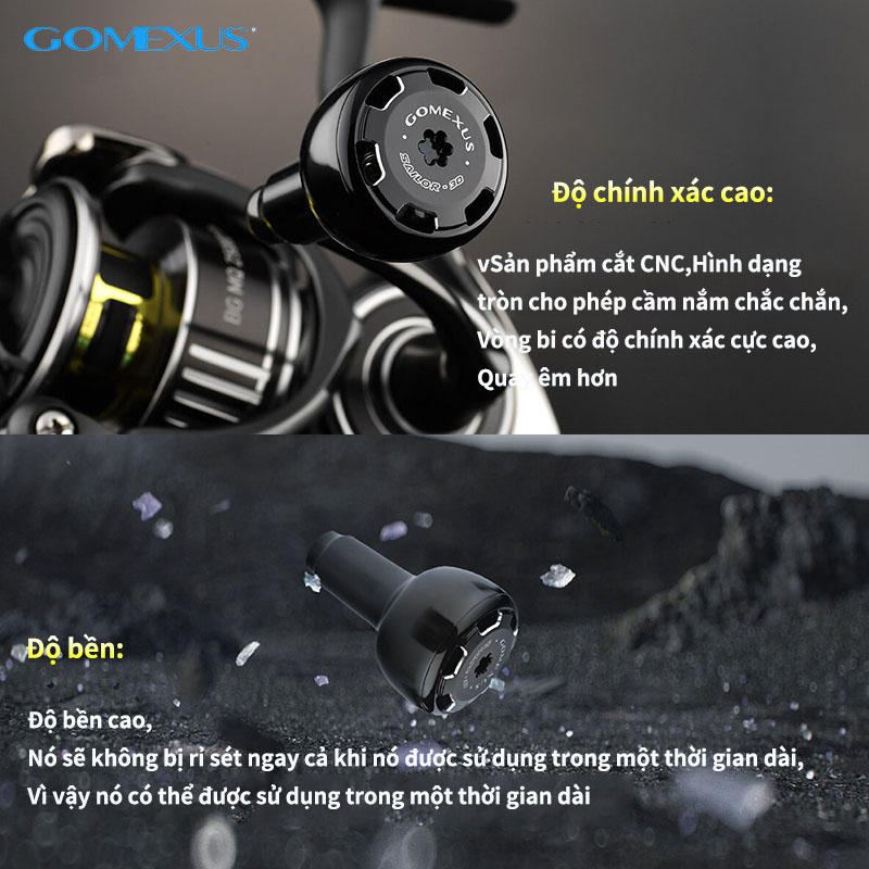 Mô tả Tay nắm GOMEXUS bằng hợp kim siêu nhẹ 30mm dành cho máy câu cá Shimano Daiwa ryobi AS30 - 1