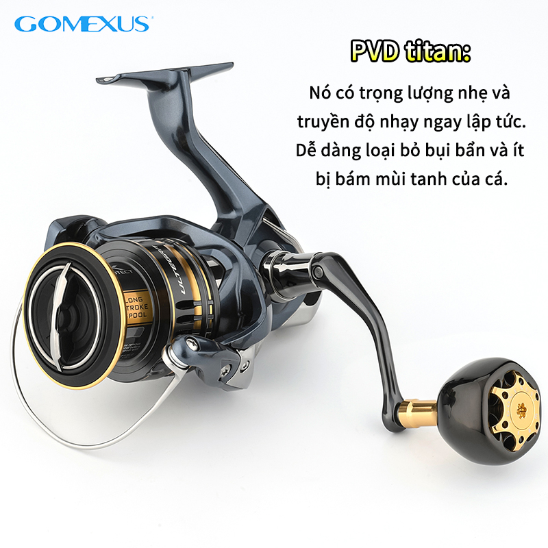 Mô tả Núm vặn máy câu cá Gomexus Galaxy 38 TA38 chất liệu titan cho Shimano Stella Vanford Daiwa Saltiga Ryobi Samp MINI rockin chuyên dụng - 2