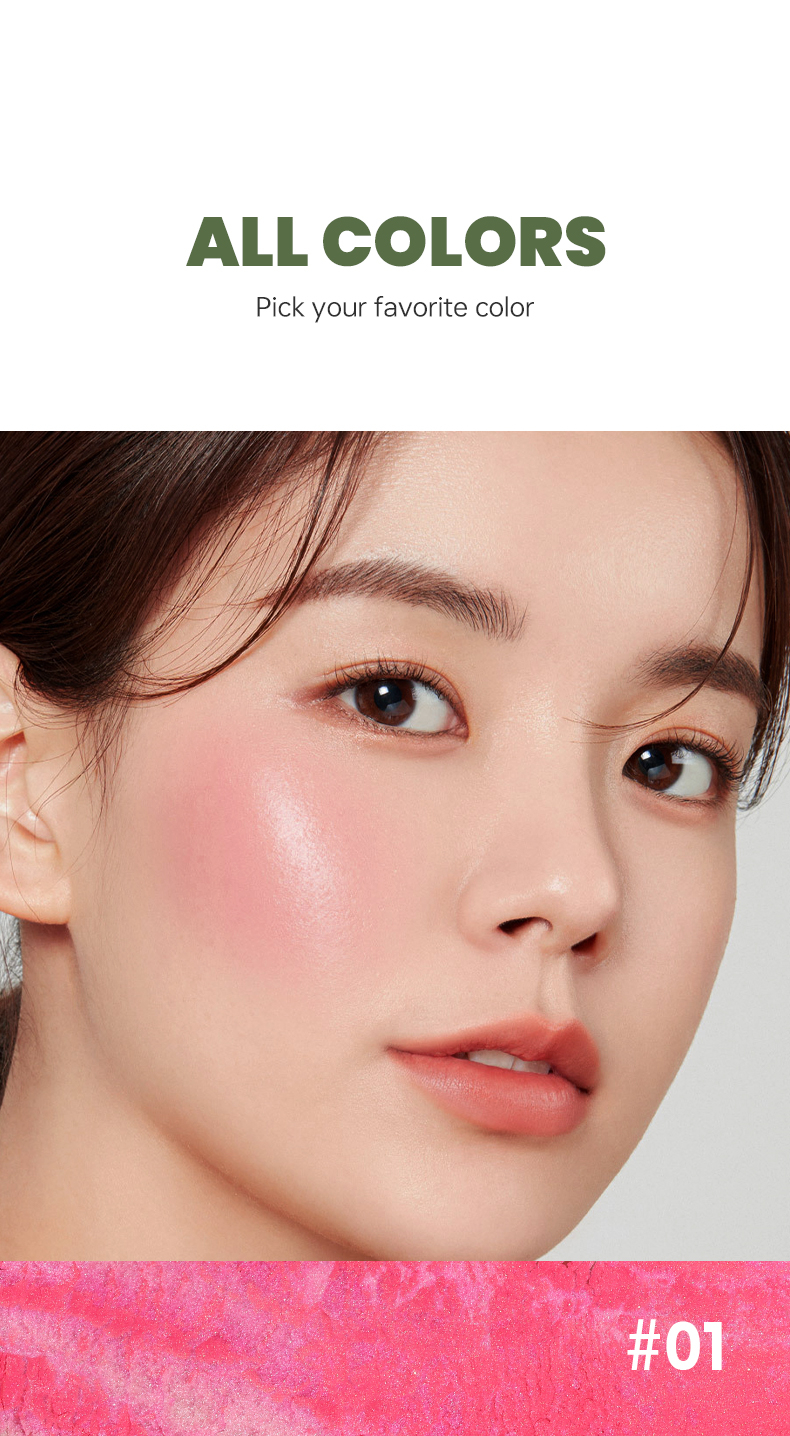 Mô tả Pudaier Nướng Blush Làm Sáng Đá Cẩm Thạch Blush Chống Thấm Nước Lâu Dài Mặt Blusher- Hồng Bơ Kem Nhẹ Tự Nhiên Hoàn Thiện - 6