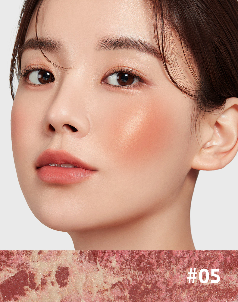 Mô tả Pudaier Nướng Blush Làm Sáng Đá Cẩm Thạch Blush Chống Thấm Nước Lâu Dài Mặt Blusher- Hồng Bơ Kem Nhẹ Tự Nhiên Hoàn Thiện - 8
