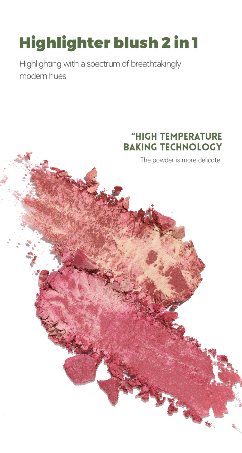 Mô tả Pudaier Nướng Blush Làm Sáng Đá Cẩm Thạch Blush Chống Thấm Nước Lâu Dài Mặt Blusher- Hồng Bơ Kem Nhẹ Tự Nhiên Hoàn Thiện - 11