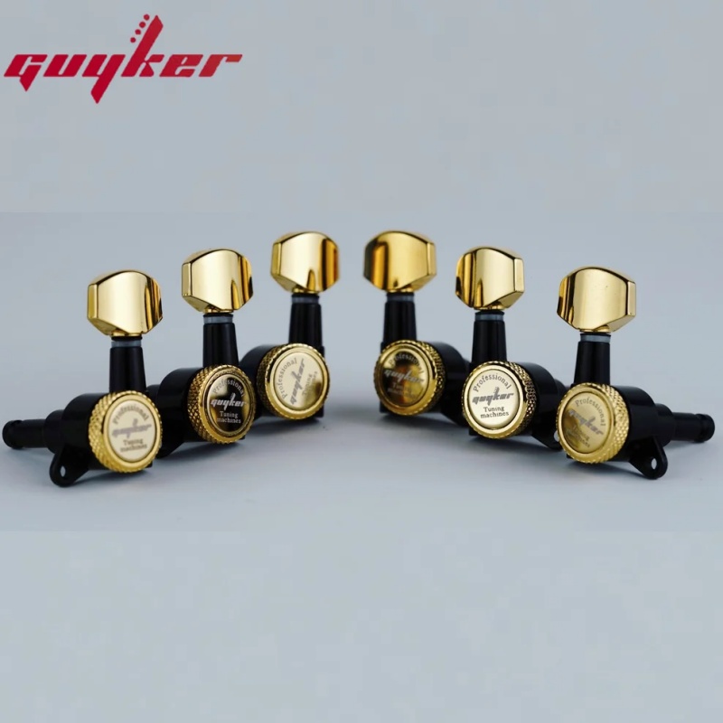 Guyker Guitar Khóa Tuner-1: 18 Khóa Dây Điều Chỉnh Khóa Chốt Đen Vàng ...