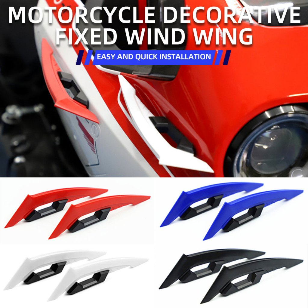 Mô tả Lymoyo 1 Bộ Xe Máy Sợi Carbon Họa Tiết Cánh Giữa Miếng Dán Trang Trí Khí Động Học Cánh Đa Năng Xe Máy Phụ Kiện Trang Trí - 1