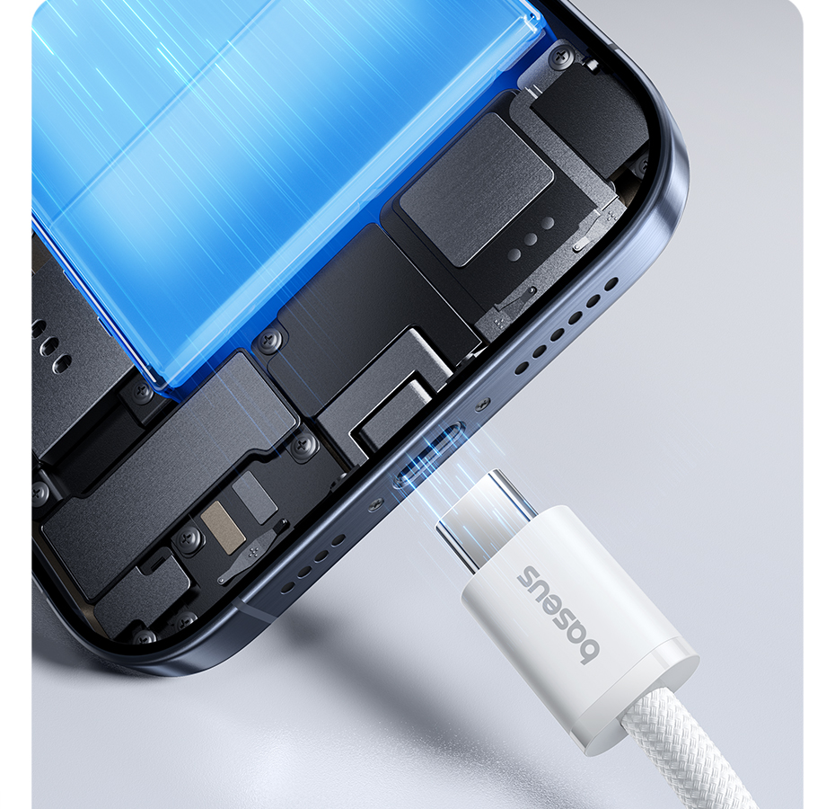 Cáp Baseus 100W PD USB C sang USB Type C cho Macbook Pro iPad Xiaomi Samsung – ảnh mô tả chi tiết 6