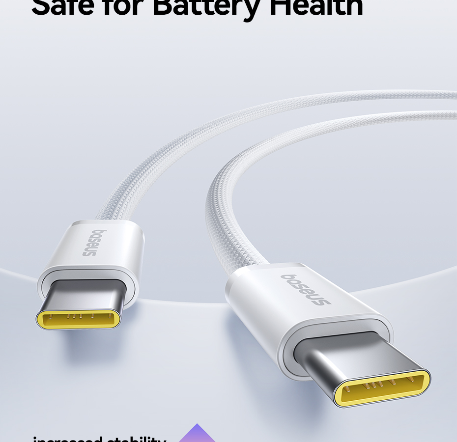 Cáp Baseus 100W PD USB C sang USB Type C cho Macbook Pro iPad Xiaomi Samsung – ảnh mô tả chi tiết 8