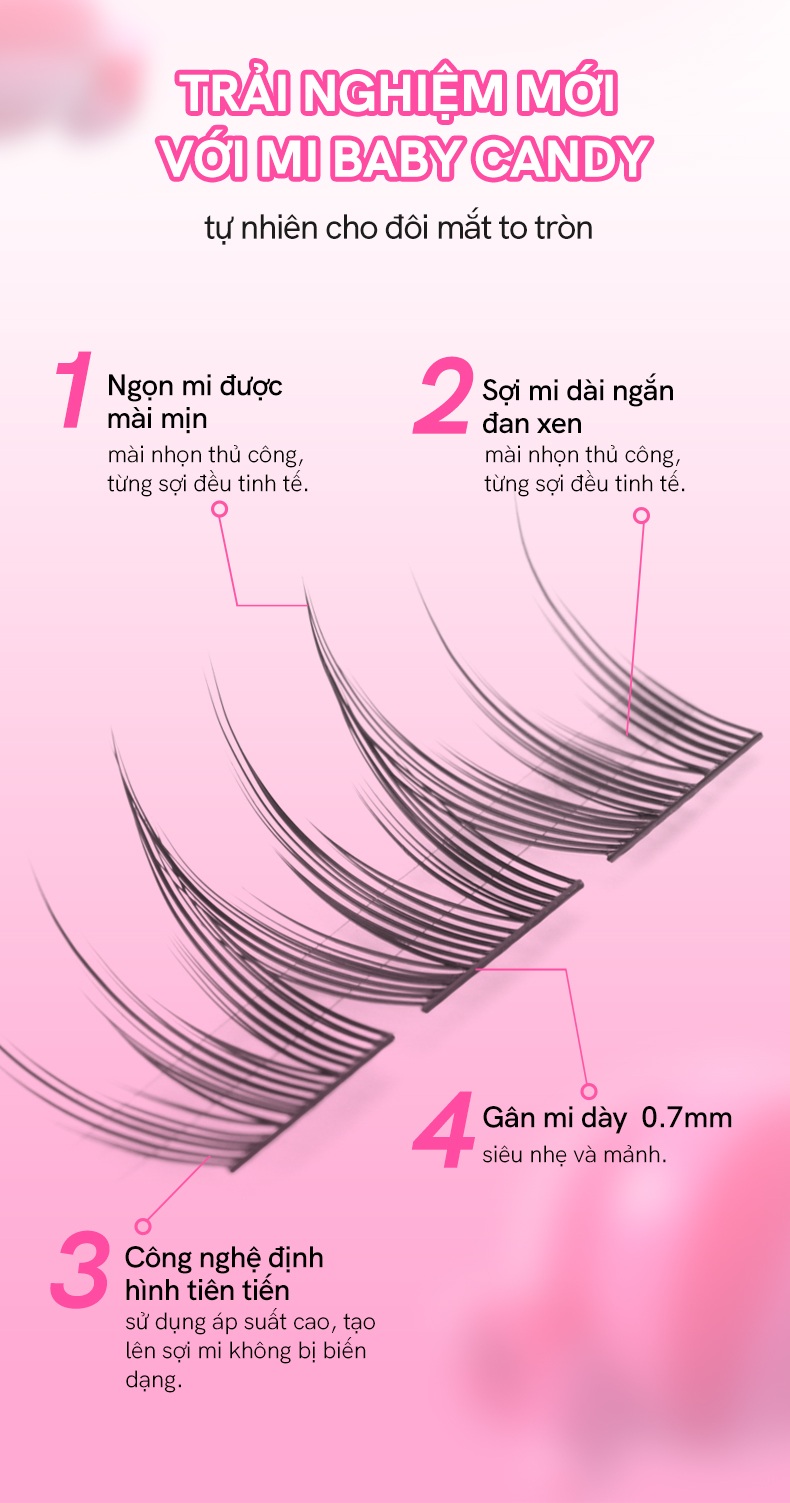 Mlen Diary mi giả anime, 9-12mm, C-vểnh, dày xoăn cong dí dỏm phong ...