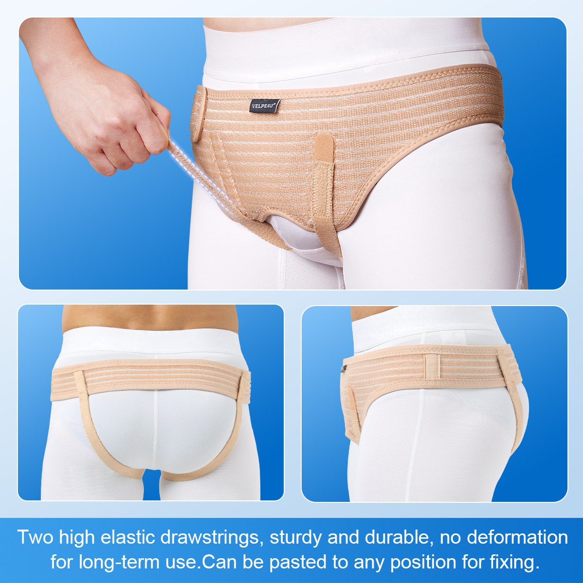Mô tả Đai Giảm Đau VELPEAU Hernia Kèm 2 Miếng Đệm Nén Có Thể Tháo Rời - 7