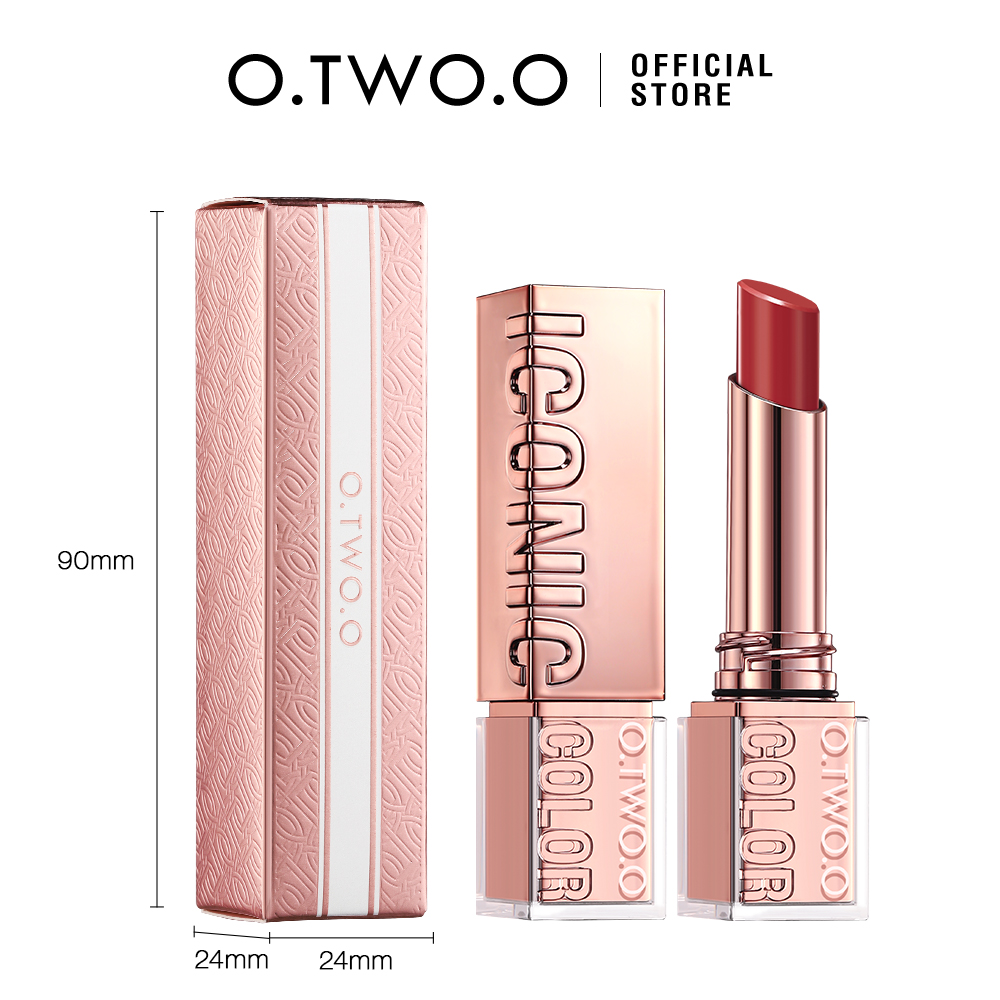 Mô tả O.two.o Son Môi Satin Dưỡng Ẩm Mềm Mượt & Tinh Chất Bóng Dưỡng Ẩm Lâu Dài Không Dính Môi 3.8g - 11