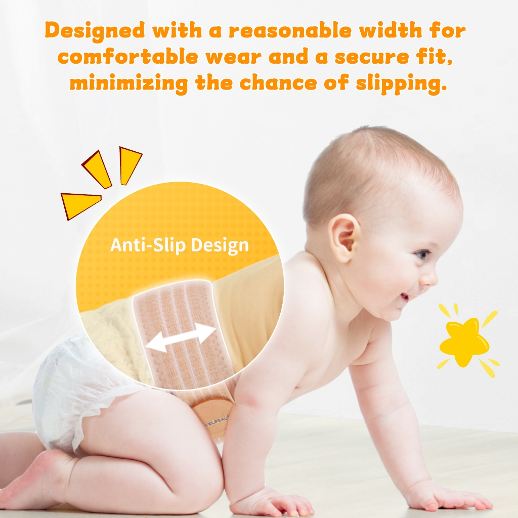 Mô tả Velpeau Đai thoát vị rốn cho bé Sơ sinh Trẻ sơ sinh Giàn rốn Nút bụng Dây đeo phục hồi với 3 miếng nén Chống trượt - 10