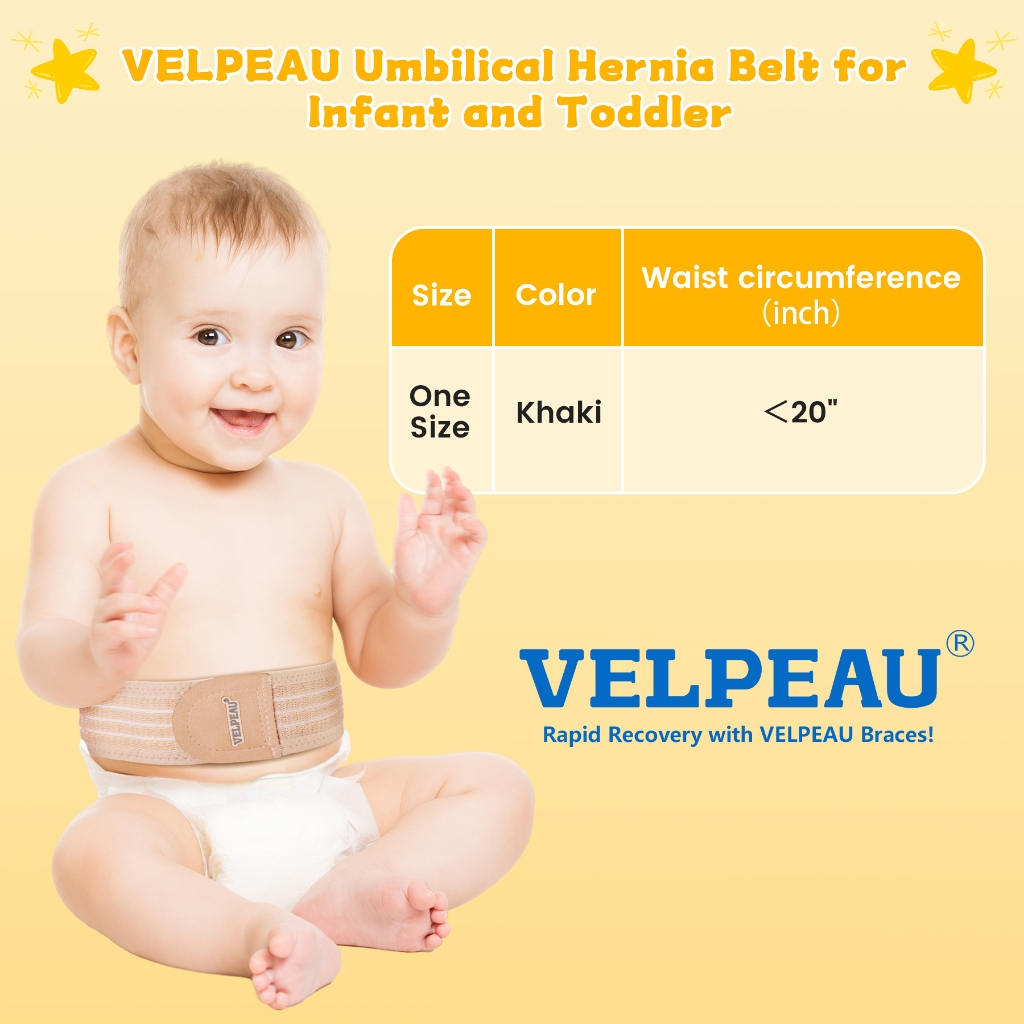 Mô tả Velpeau Đai thoát vị rốn cho bé Sơ sinh Trẻ sơ sinh Giàn rốn Nút bụng Dây đeo phục hồi với 3 miếng nén Chống trượt - 12