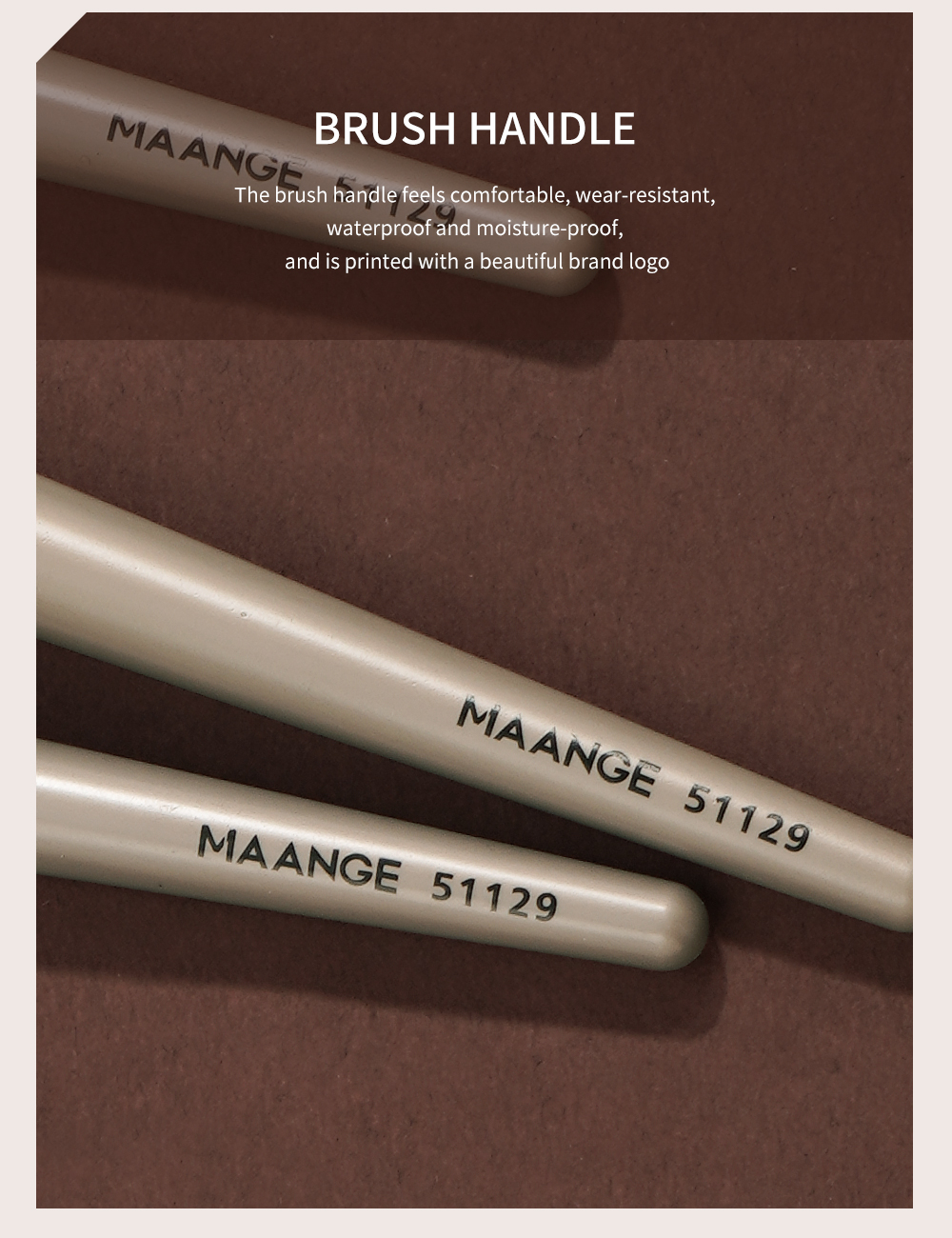 Mô tả Set 9 cọ trang điểm MAANGE tán phấn phủ má hồng phấn mắt tạo khối tiện lợi - 3