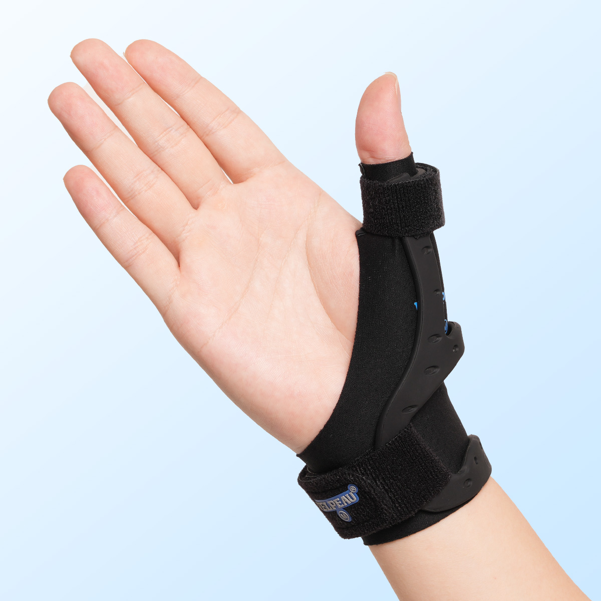 Mô tả Nẹp hỗ trợ cổ tay cái đàn hồi Velpeau (Gói 2 chiếc), Tay nén chống thấm nước để giảm đau viêm khớp, viêm gân, bong gân, thể thao, lót nẹp, vừa vặn với tay trái & phải - 7