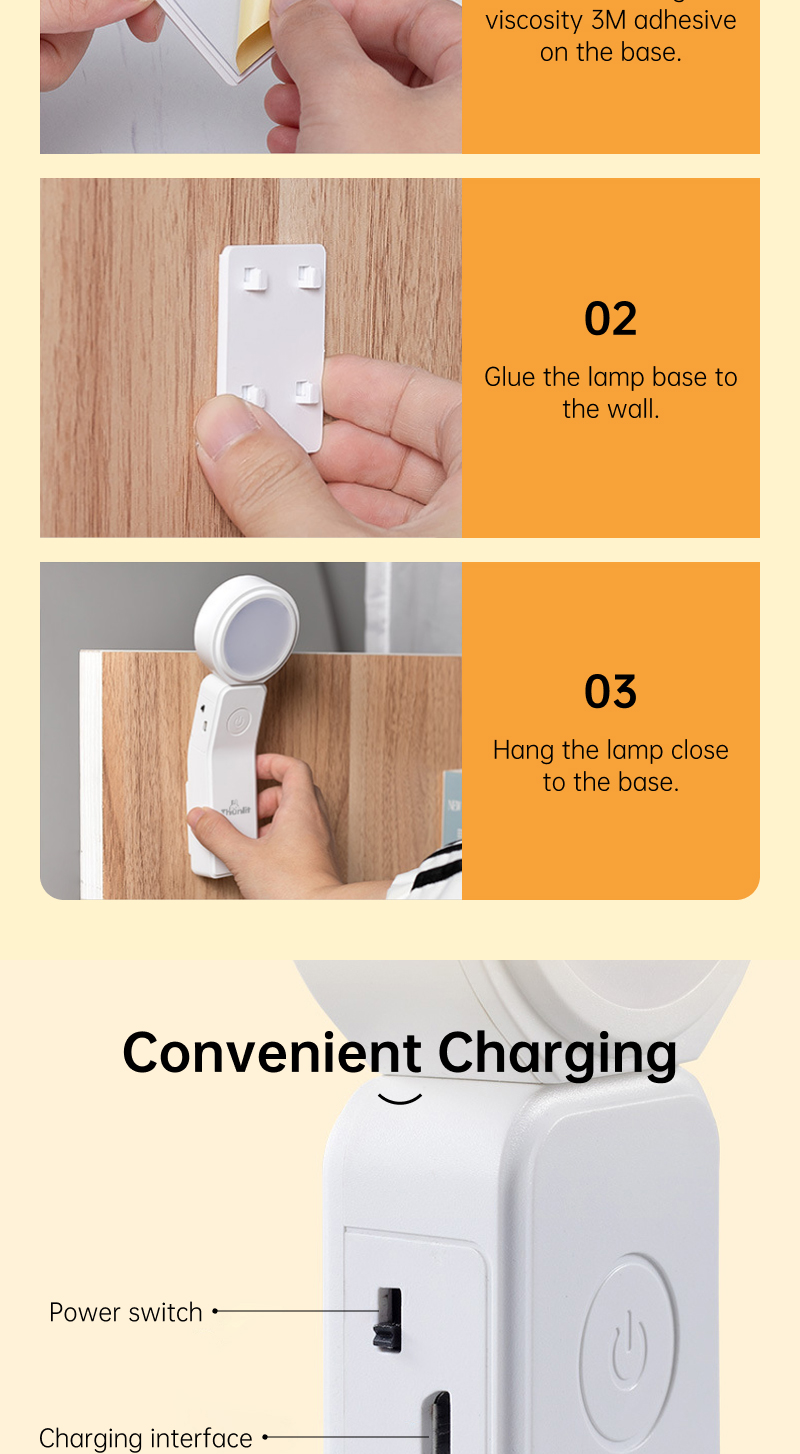 Đèn đọc sách Thunlit Mini - Gắn tường