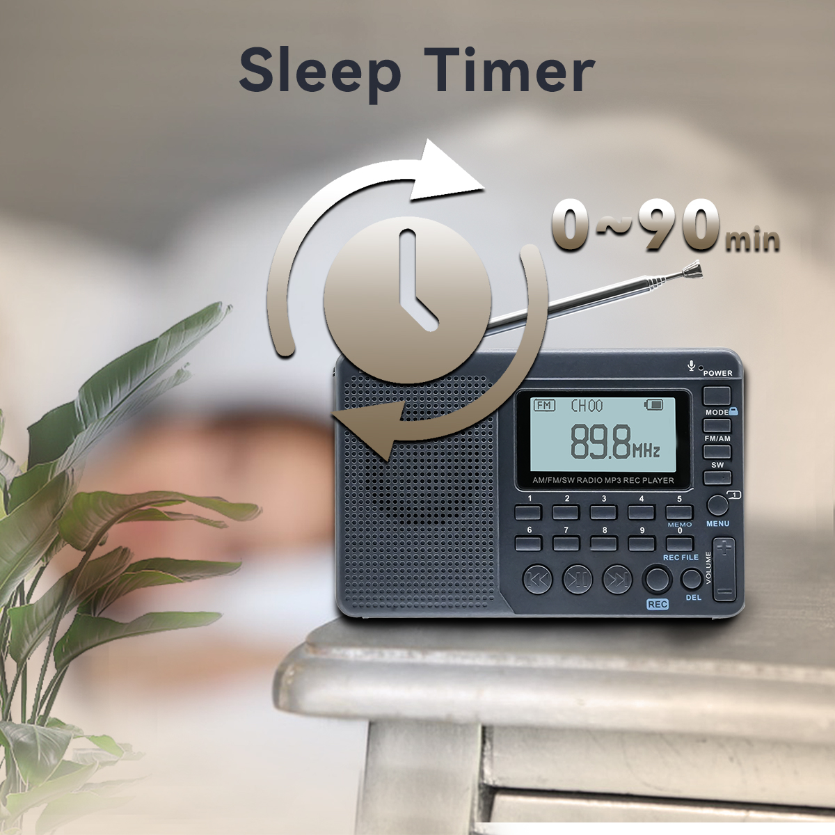 Retekess TX32 - Hẹn giờ ngủ