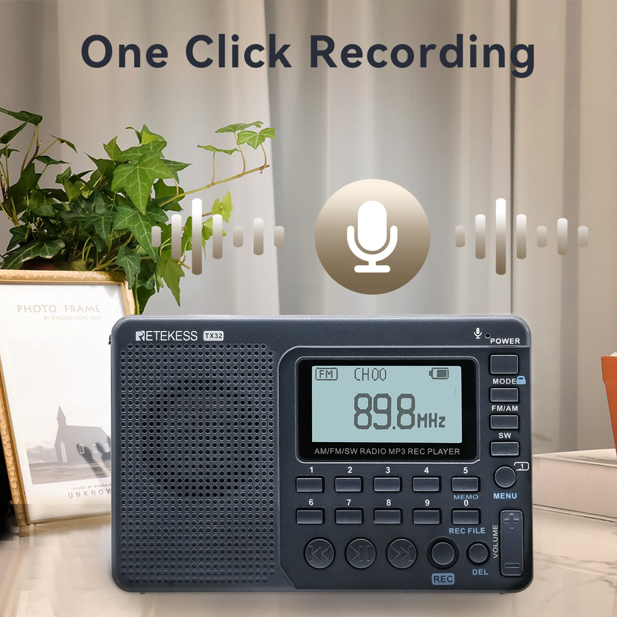Retekess TX32 - Chức năng ghi âm
