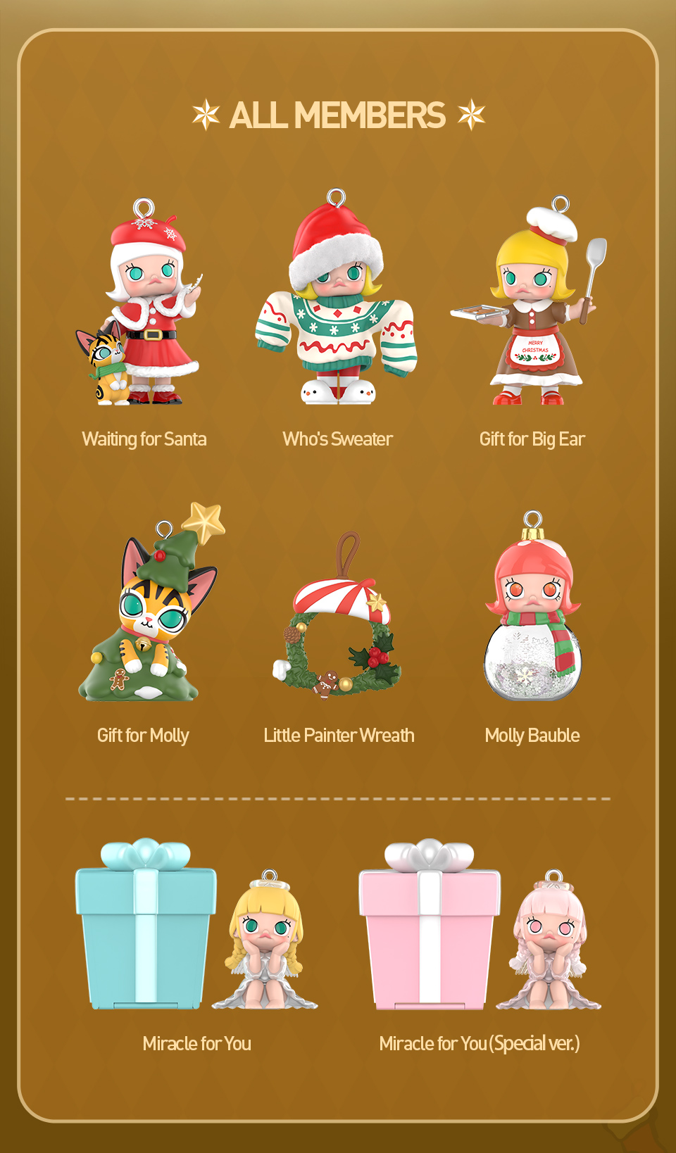 POP MART MOLLY Castle Miracle Box （include 7 Blind boxes