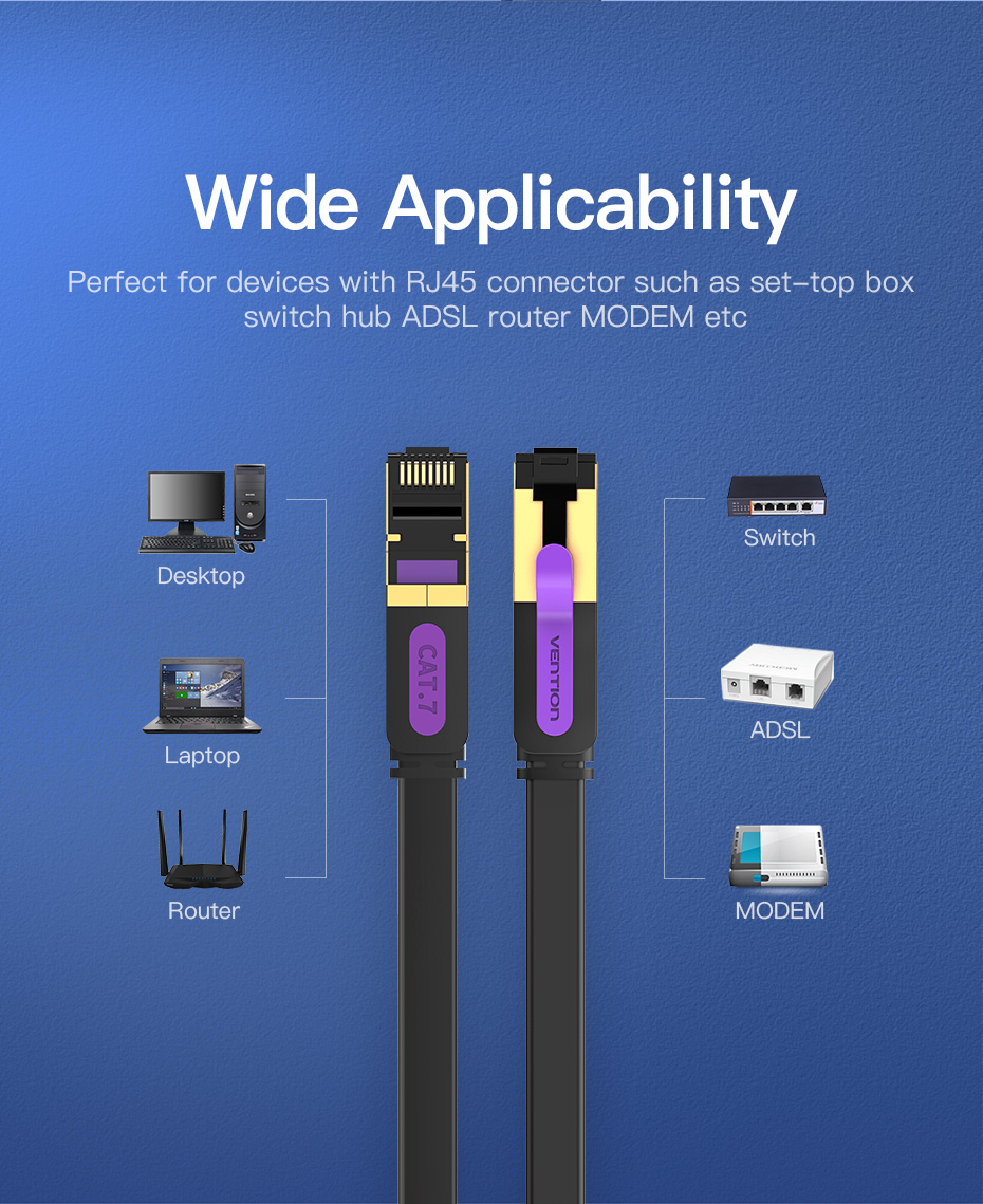 Hình ảnh 9 - Cáp mạng Vention Cat7 10Gbps