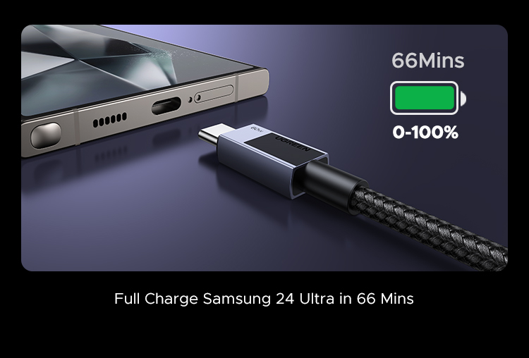 Cáp USB C UGREEN PD60W Cáp sạc nhanh 3A cho Macbook Samsung S24 Ultra Xiaomi Huawei USB C Cáp dữ liệu iPhone 16 Pro Max – ảnh mô tả chi tiết 5