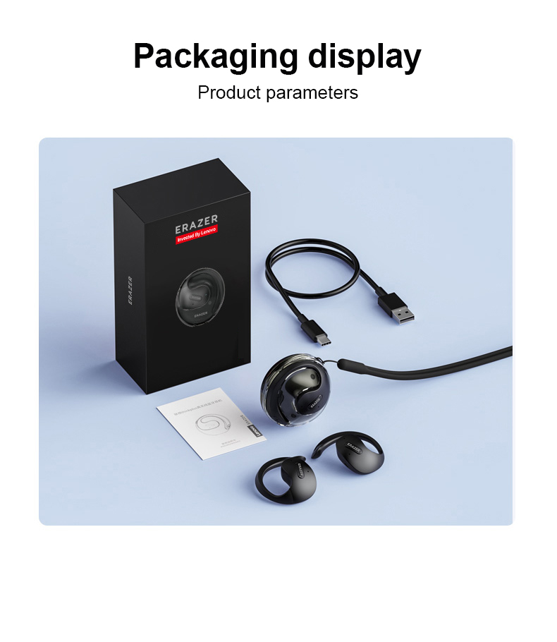 Mô tả 100% ori Lenovo ERAZER X15 pro Tai Nghe Chơi Thể thao Kết Nối bluetooth 5.4 hifi Âm Thanh Sống Động Chất Lượng Cao - 8