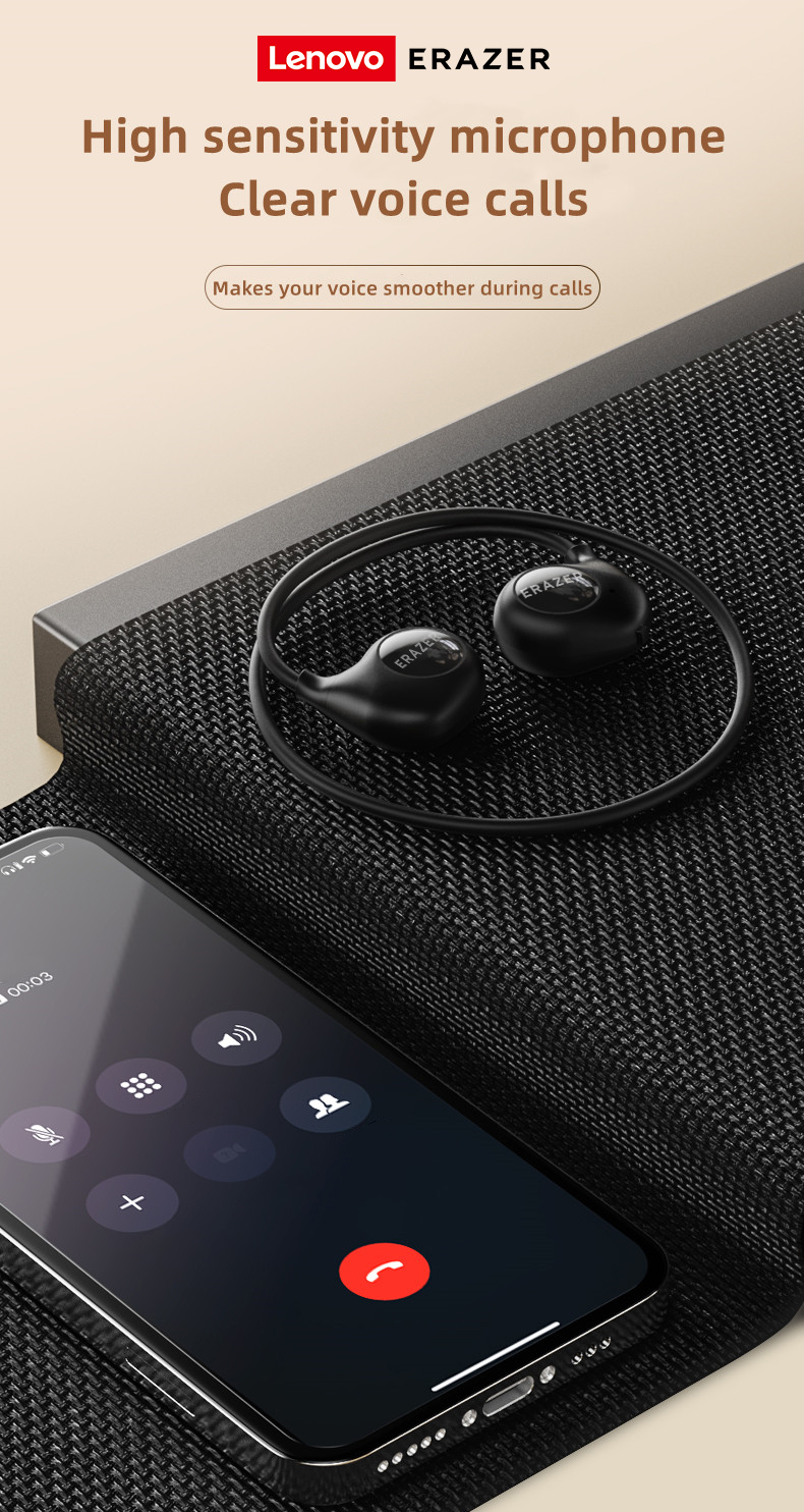 Mô tả 100% Ori Lenovo Thinkplus XT95 MAX Tai nghe Bluetooth V5.3 Tai nghe thể thao Tai nghe dẫn truyền xương không dây HiFi Stereo IPX5 Chống nước có Mic - 7