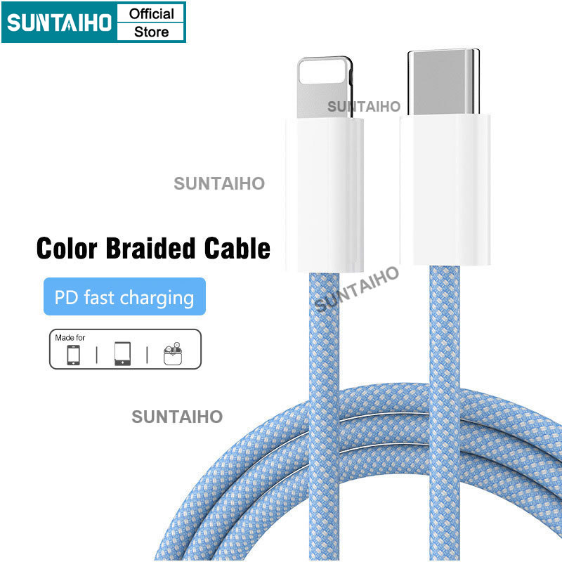 Mô tả Suntaiho Dây Sạc IP Nhanh PD 20W Type-C Cáp Sạc Hỗ Trợ Truyền Dữ Liệu Cho iPhone iPad AirPods - 1
