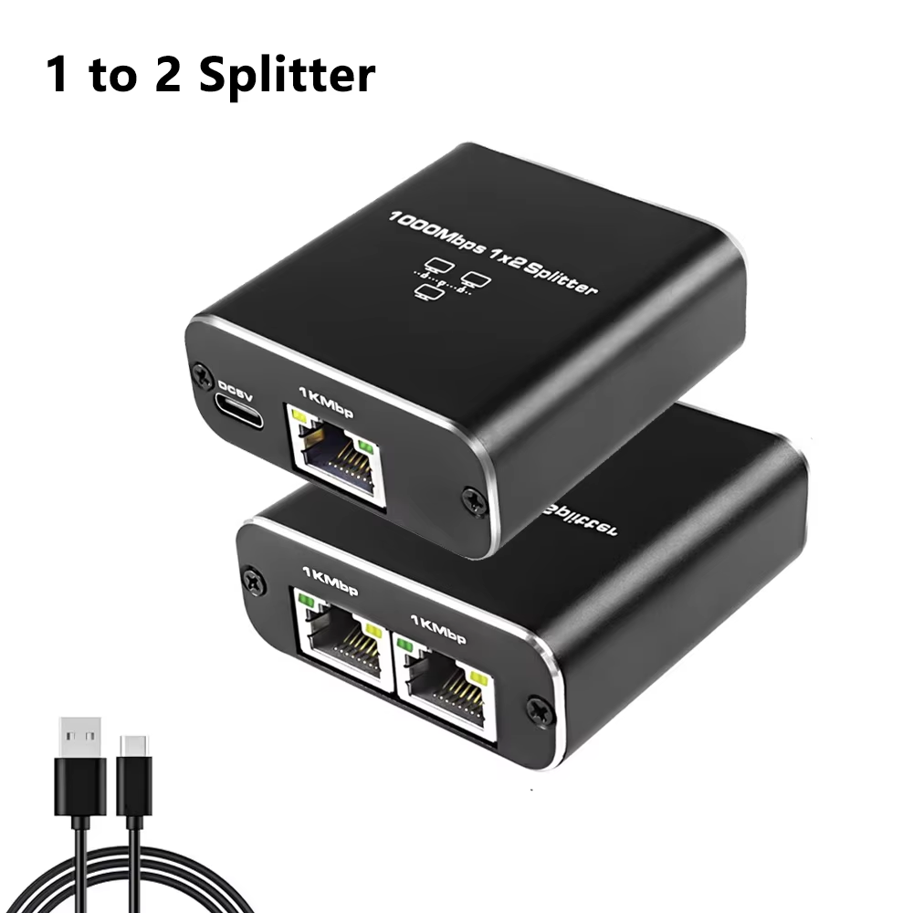 1000Mbps 1 trong 4 Out Ethernet Adapter 1 đến 2 / 3 / 4 RJ45 LAN ...