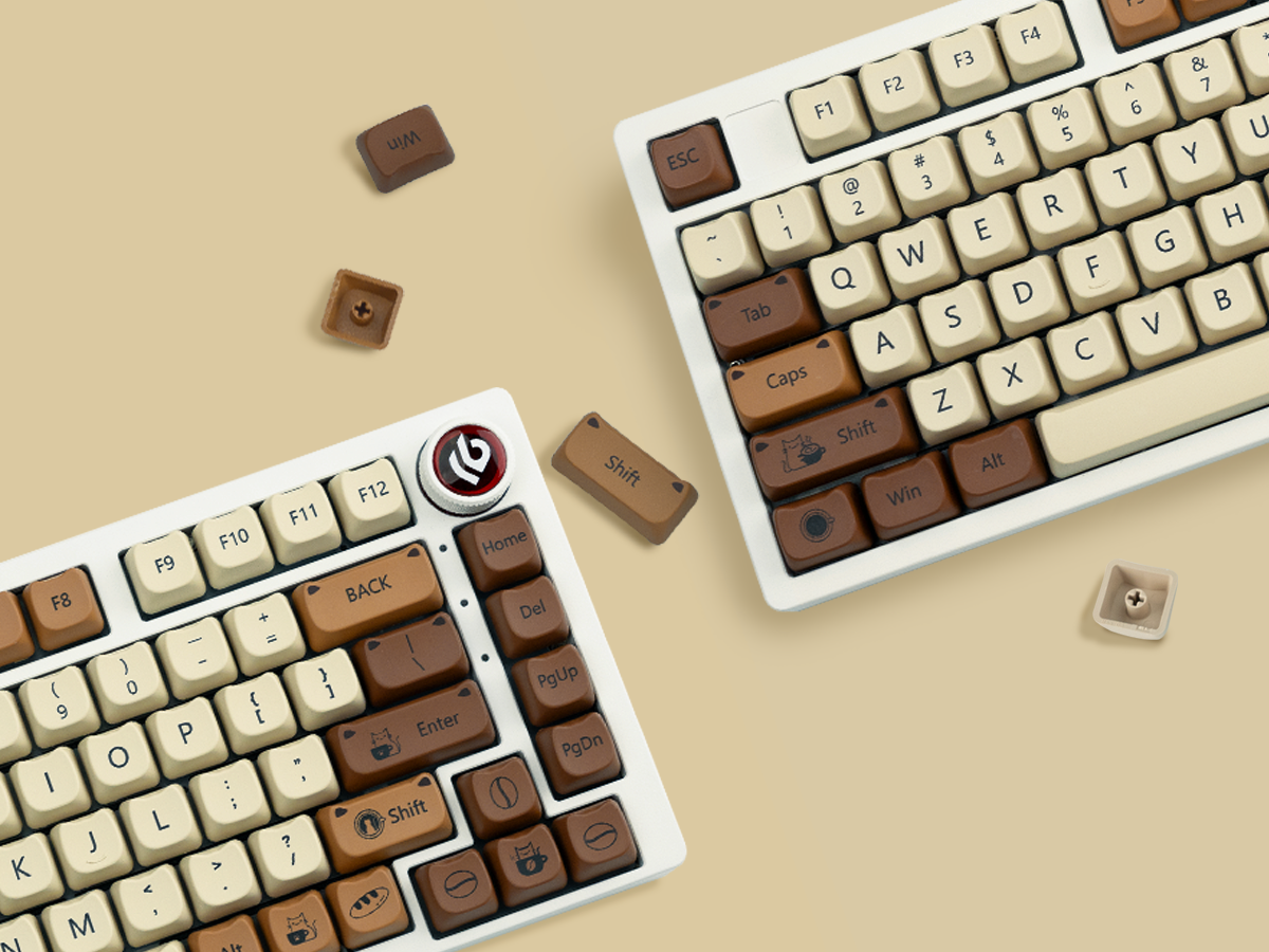 Xvx Coffee Cat 141-Key MAO Profile Dye-Sub PBT Keycap | Shopee Việt Nam