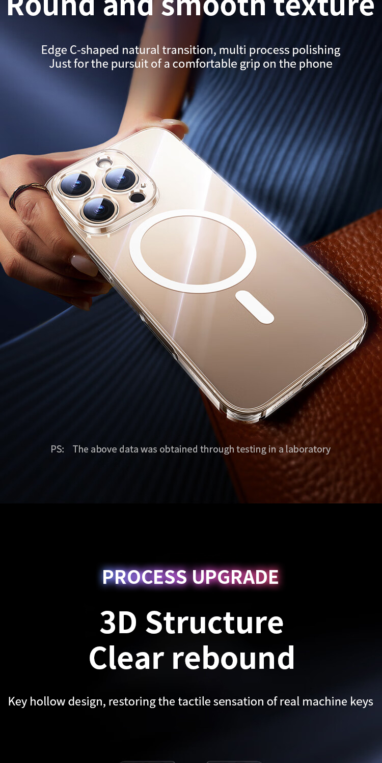 Mô tả Ốp Điện Thoại Awei Trong Suốt Từ Tính Chống Va Đập Cho iPhone 16 Pro Max / 15 / 14 / 13 / 12 / 11 Plus Hỗ Trợ Sạc Không Dây - 11