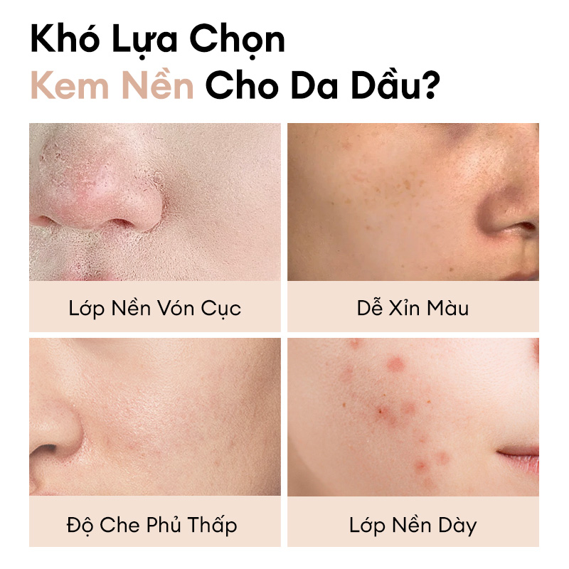Mô tả Kem Nền COLORKEY Dạng Lỏng Chân Ái Cho Da Dầu Cho Lớp Trang Điểm Lì Mỏng Nhẹ và Lâu Trôi 30g - 2