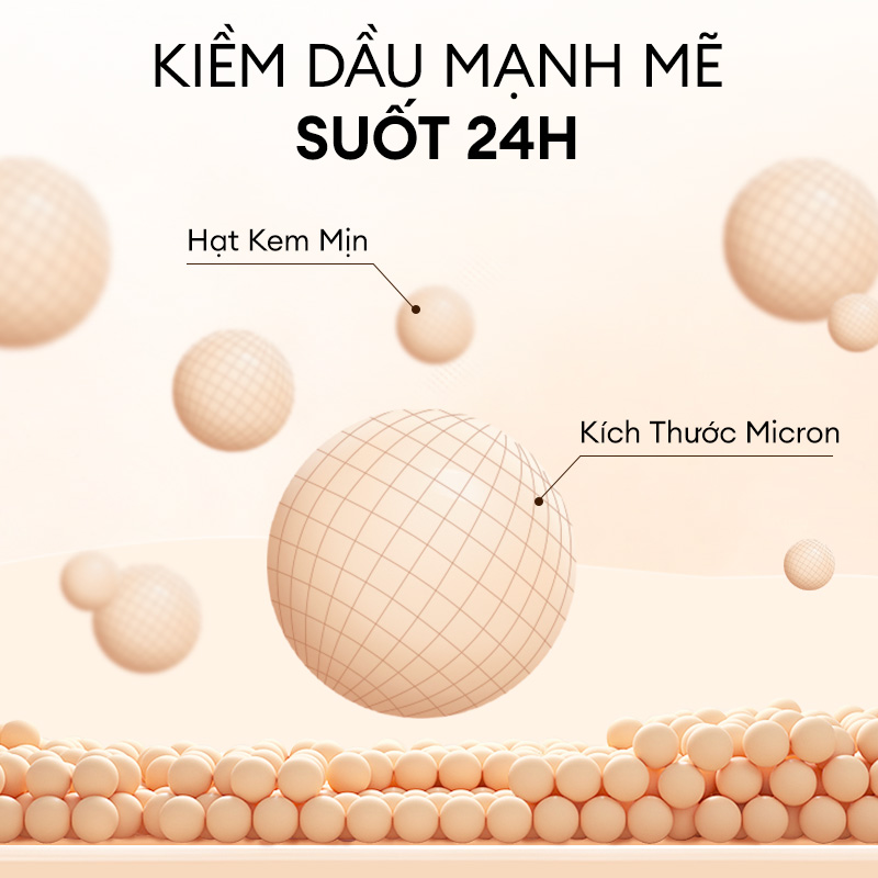 Mô tả Kem Nền COLORKEY Dạng Lỏng Chân Ái Cho Da Dầu Cho Lớp Trang Điểm Lì Mỏng Nhẹ và Lâu Trôi 30g - 4