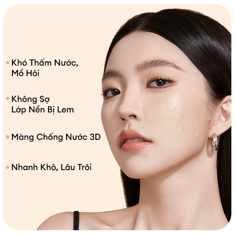 Mô tả Kem Nền COLORKEY Dạng Lỏng Chân Ái Cho Da Dầu Cho Lớp Trang Điểm Lì Mỏng Nhẹ và Lâu Trôi 30g - 5