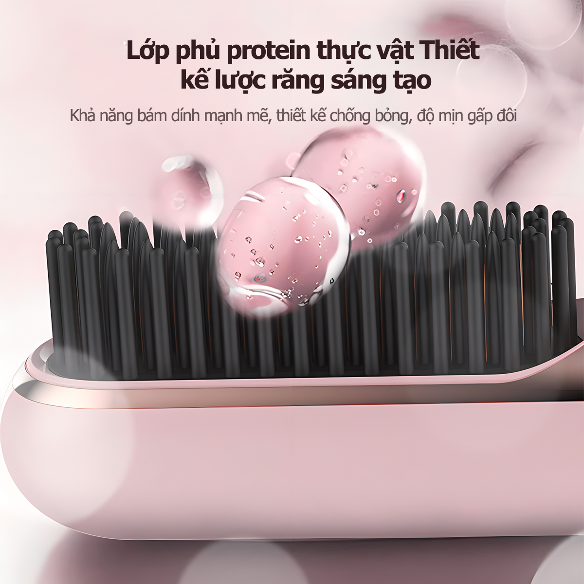 Mô tả CkeyiN Lược điện chải thẳng tóc ion âm cao cấp, tạo kiểu chuyên nghiệp máy uốn duỗi tóc, làm xoăn ép HM008 - 3