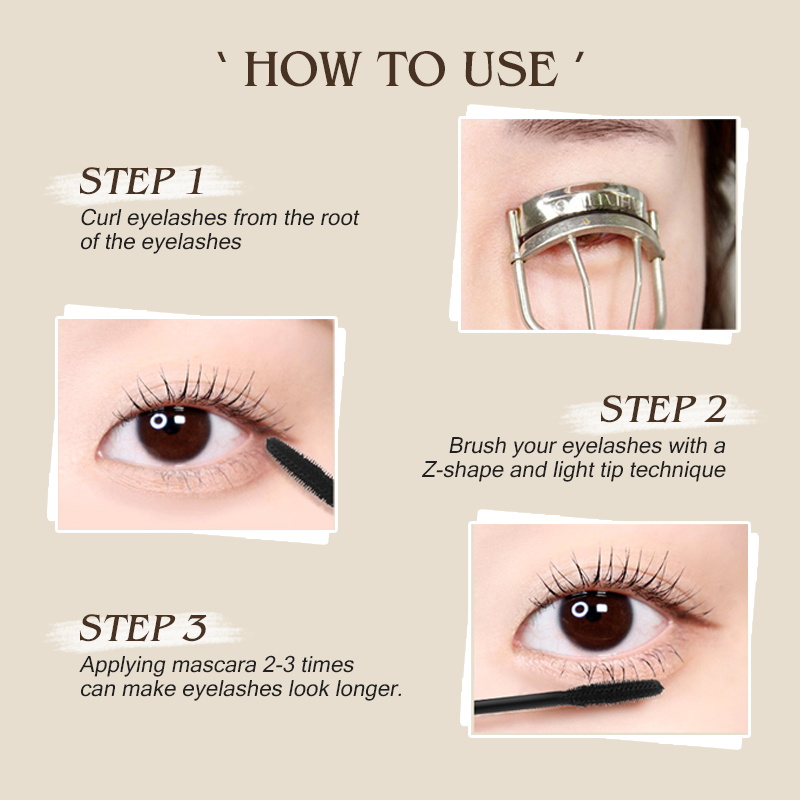 Mô tả Mascara IMAGIC Black lâu trôi, khô nhanh & chống nước 6G - 7