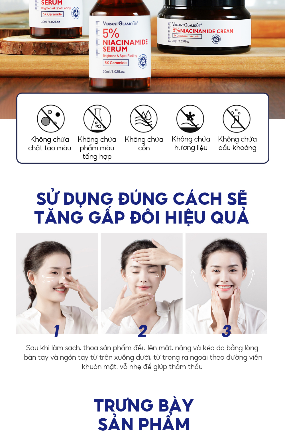 Mô tả ROYAL DSM Niacinamide & 5X Ceramide 2PCS VIBRANT GLAMOUR 5% + 8% Niacinamide + 3X Centella，Làm Trắng Nhanh & Mờ Đốm Đen, Tàn Nhang & Giảm Sự Tích Tụ Melanin $ Nuôi Dưỡng Sâu & Giảm Đỏ Da, 30ml + 30g - 10